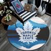 Toronto Maple Leafs,Round Area Rug,Carpet Rug for Living Room Bedroom Sofa Playroom Decor,Non-slip Floor Mat