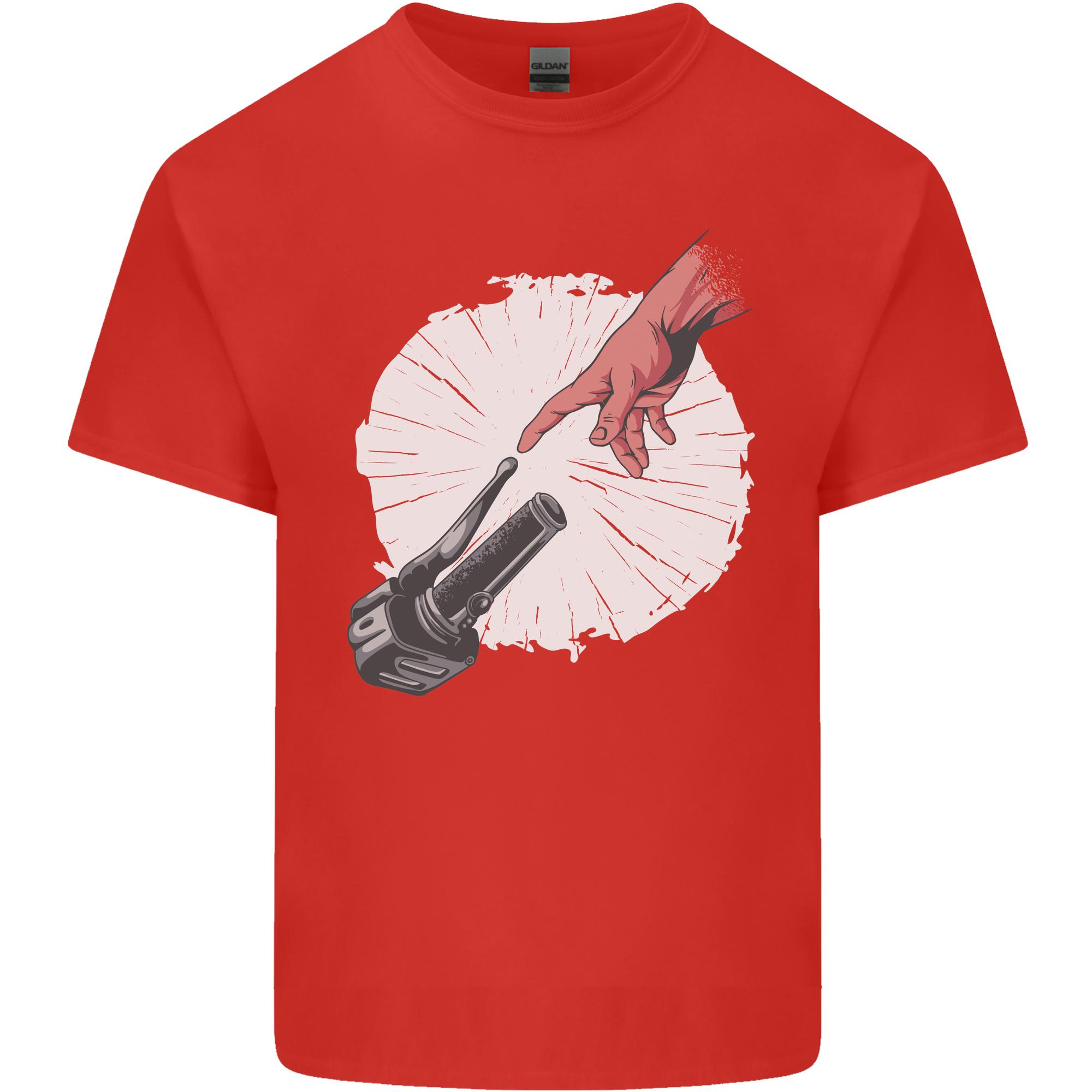 Creation Biker Motorbike Motorcycle Funny Unisexs Light Cotton TShirt S
