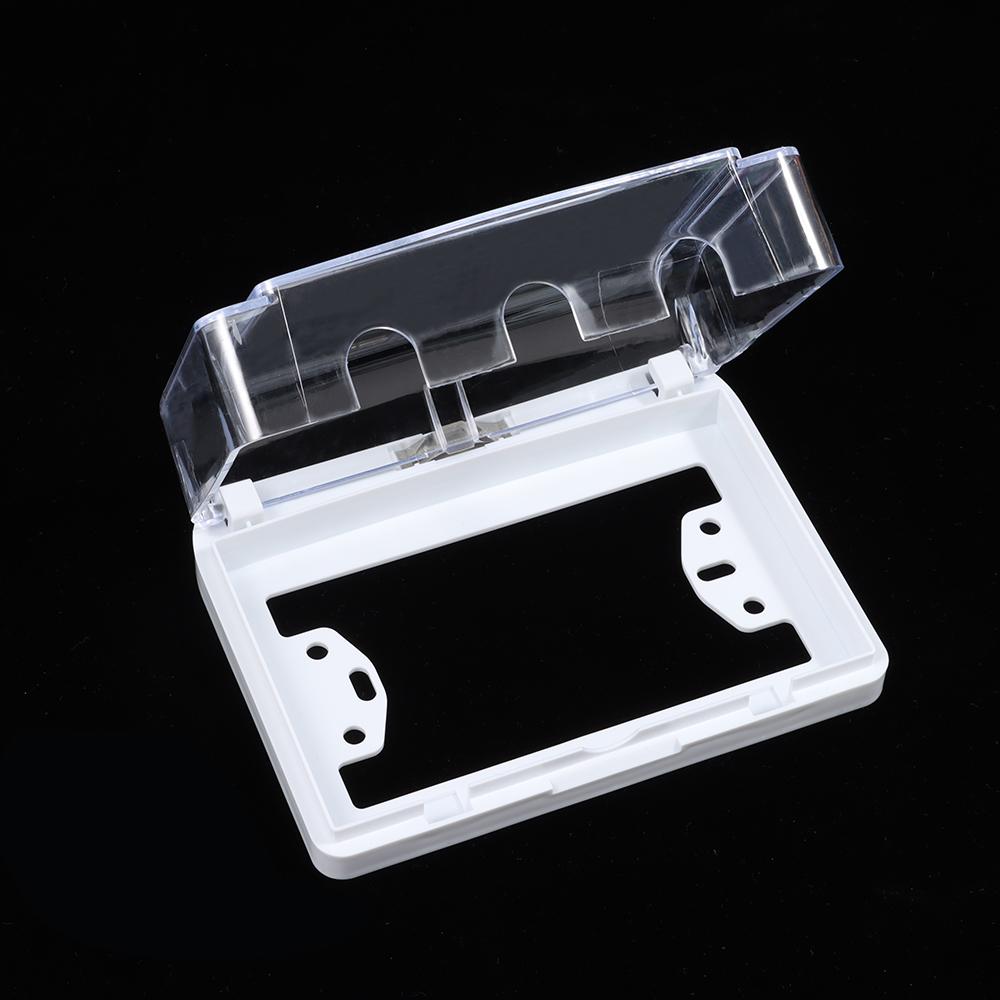 Wall-mounted Switch Protective Cover Self-Adhesive 118 Type Socket Waterproof Box Plastic Electric Plug Cover Wall