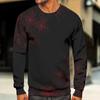 Men's Round Neck Tops Men's Casual Fashion Long Sleeve O Neck Pullover