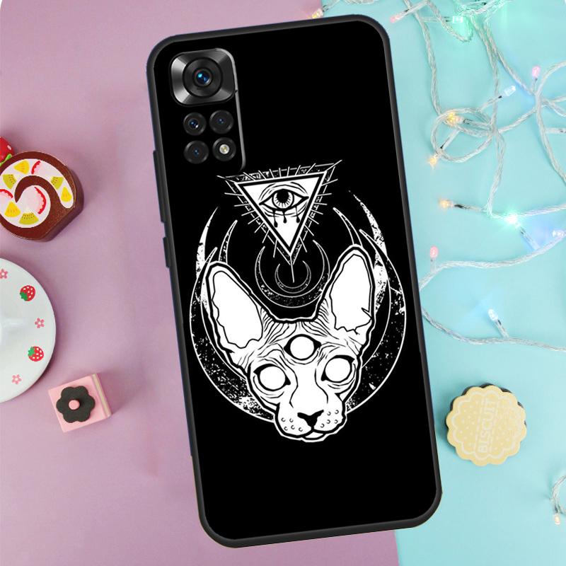 Witchcraft Witch Cat Case For Xiaomi Redmi Note 14 13 12 11 10 9 Pro 9S 10S 11S 12S Redmi 10C 12C 13C 14C Cover
