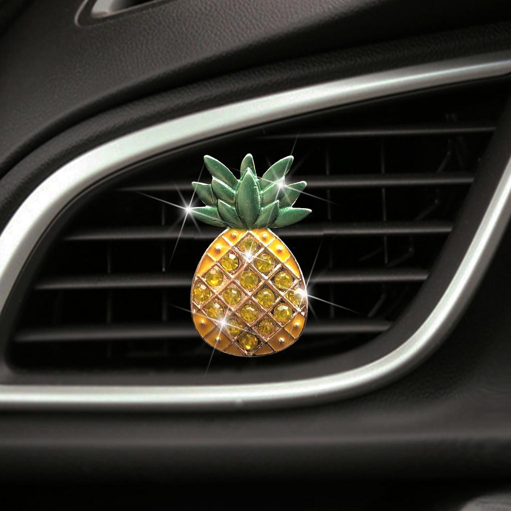 

New Car Air Vent Perfume Clip Refreshing Pineapple Scent Decorative Alloy Material StyleA