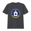 Maglietta in Cotone con Sigillo Ufficiale della Cia Central Intelligence Agency Per vintage Lavata Casual grafica Alla moda homme Morbida Traspirante