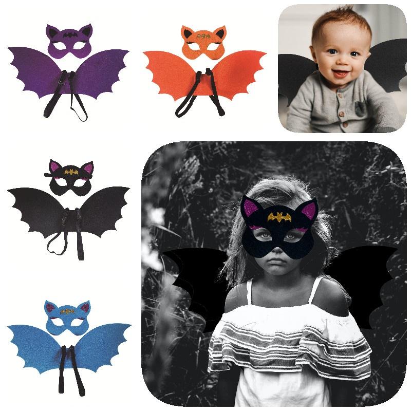 Halloweencosplay Soft And Comfortable Bat Wings Costume Set For Kids