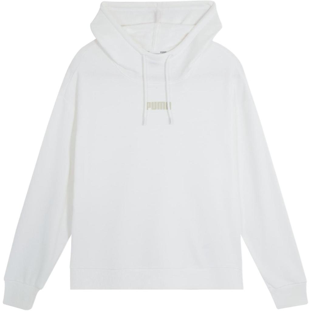 New PUMA BASICS HOODIE Sweatshirt Women's White 588793-02
