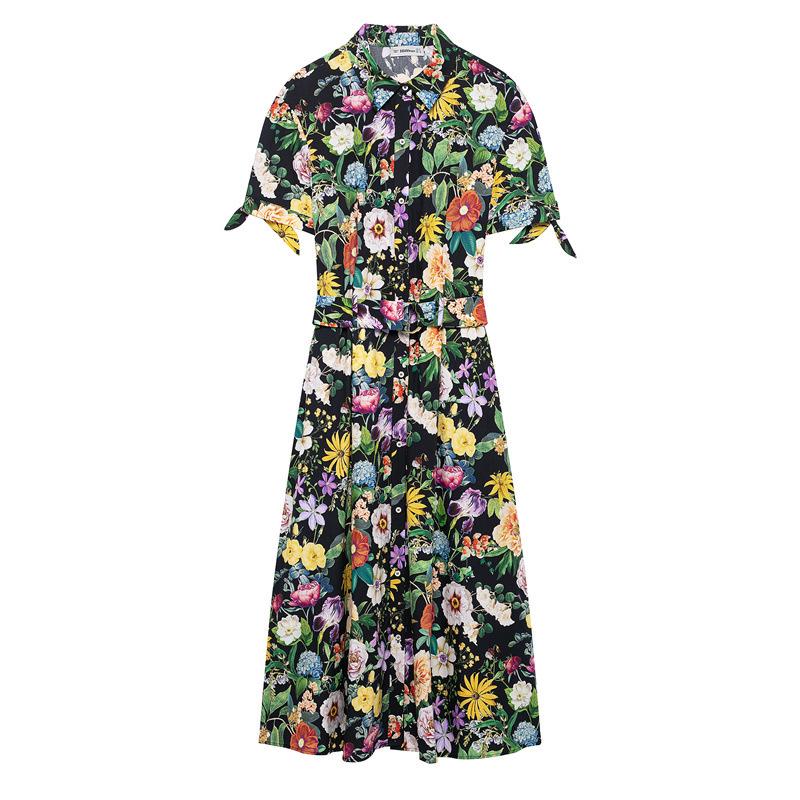 

Женское платье-рубашка миди с цветочным принтом TAOP&ZA - Коллекция весна/лето Large