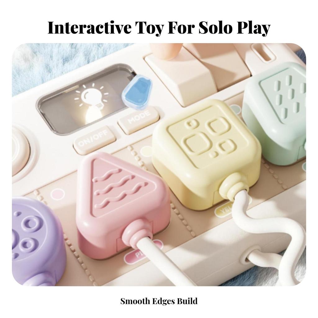 Busy Board with Switches Self-Directed Plug Toy Educational