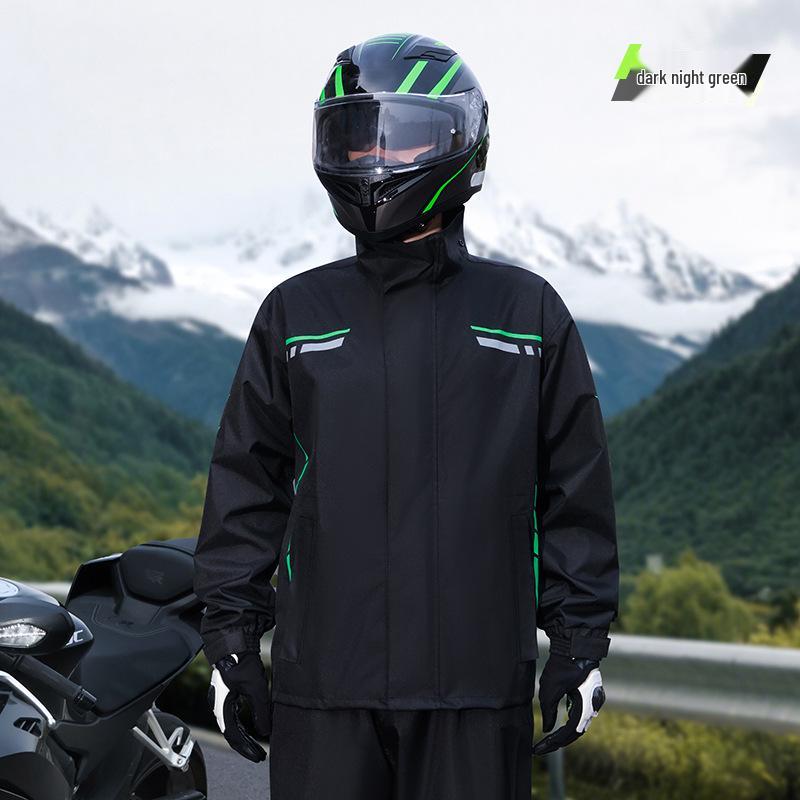 Unisex Raincoat Set: Split Design, Full Coverage, Heavy Rain Protection for Electric Motorcycle Riders