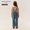 Teenie Weenie Kids Unisex Casual Denim Overalls