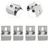 4pcs Solar Panel Clamp Roof Mounting Bracket Photovoltaic Panel Fixing Clips For House RV Boat Solar Racking Accessories