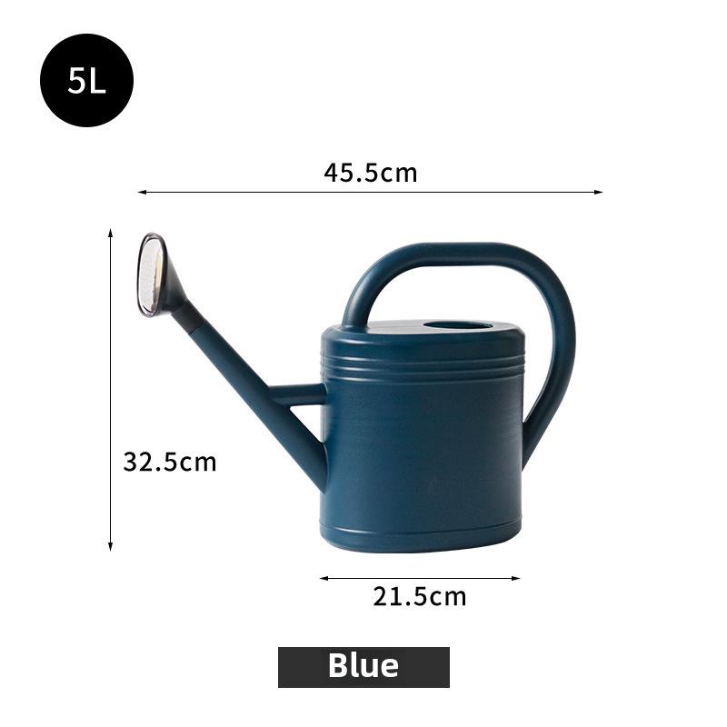 1-10L Large Capacity Plastic Watering Can with Long Spout & Sprinkler Head for Vegetables and Flowers Gardening