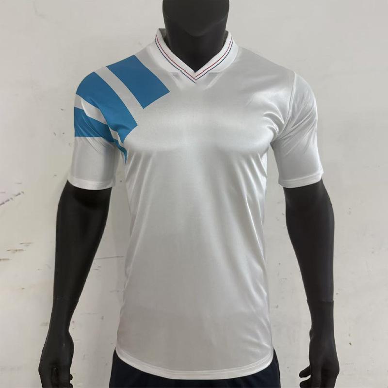 Vintage 92-93 Marseille Home Jerseys Retro Football Jersey Spot Wholesale Cross-border Jerseys