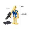 Set di Blocchi da Costruzione 24 Pezzi Star Wars Battle Droids Mini Action Figures Bambola Collezione Giocattoli Decorazione Regalo di Compleanno
