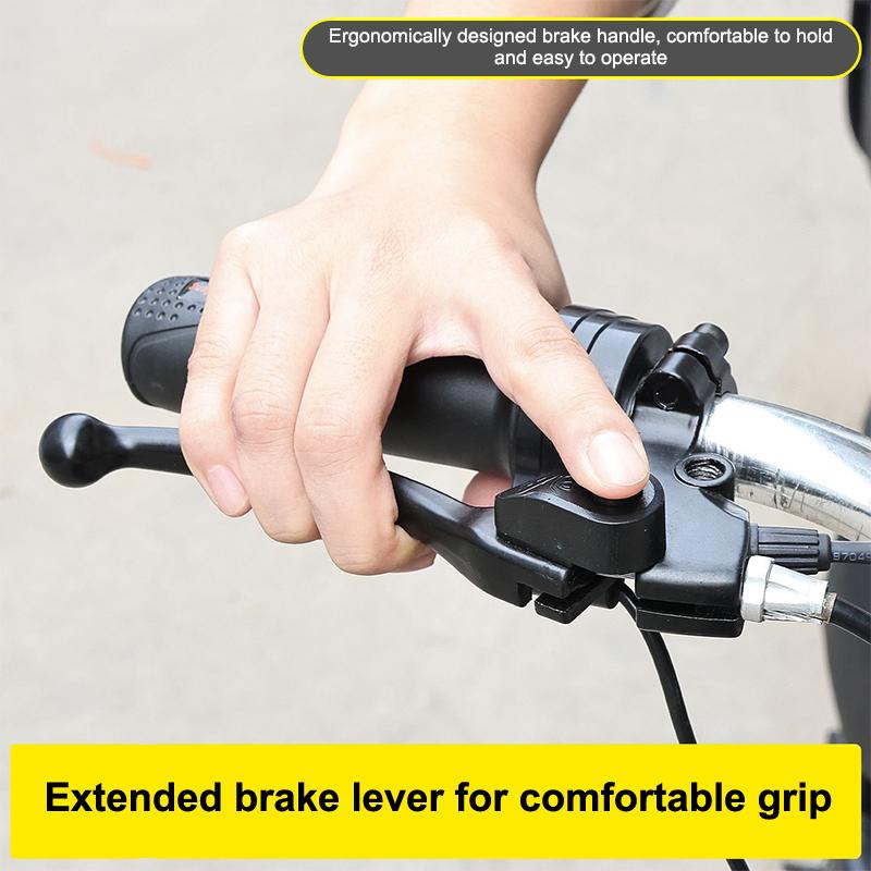 Manubrio Freno Bici Bmx Ultraleggero Leve Freno Ciclismo Bici Elettrica Manubrio Freno V/Disco Con Filo Interruttore Spegnimento Accessorio
