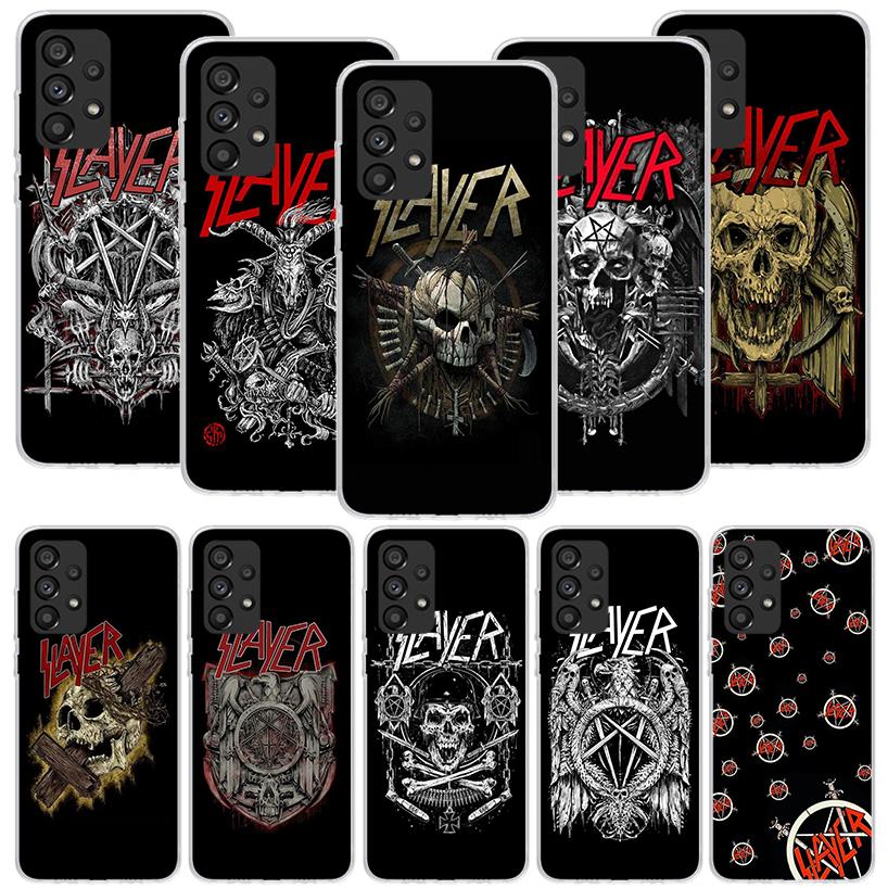Slayer Heavy Metal Rock Band Phone Case For Samsung Galaxy A17 A16 A14 A15 A13 A57 A56 A54 A55 A53 A37 A36 A34 A35 A33 A26 A24 A