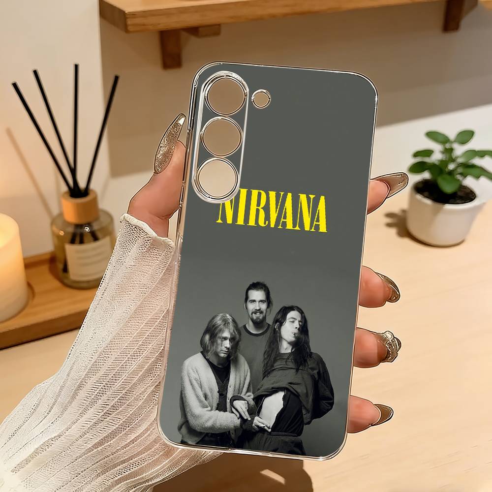 L-Lamentably N-Nirvana R-Rock Band Phone Case For Samsung Galaxy A71,A70,A52,A51,A40,A30 Transparent Cover Samsung a21s