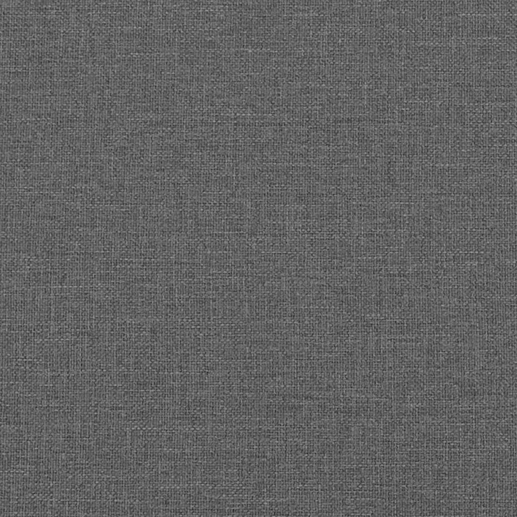 3 Piece Sofa with Cushions Dark Gray Fabric