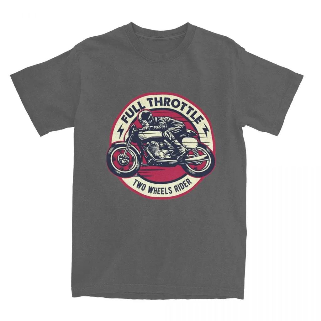 Summer Full Throttle Cafe Racer Rockabilly Biker Shirt Merch Men Women Awesome Motorcycle Motor T-shirt