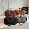 Large-capacity short-distance travel, business travel, luggage, accommodation, overnight delivery, clothing storage bag, textured commuter handbag