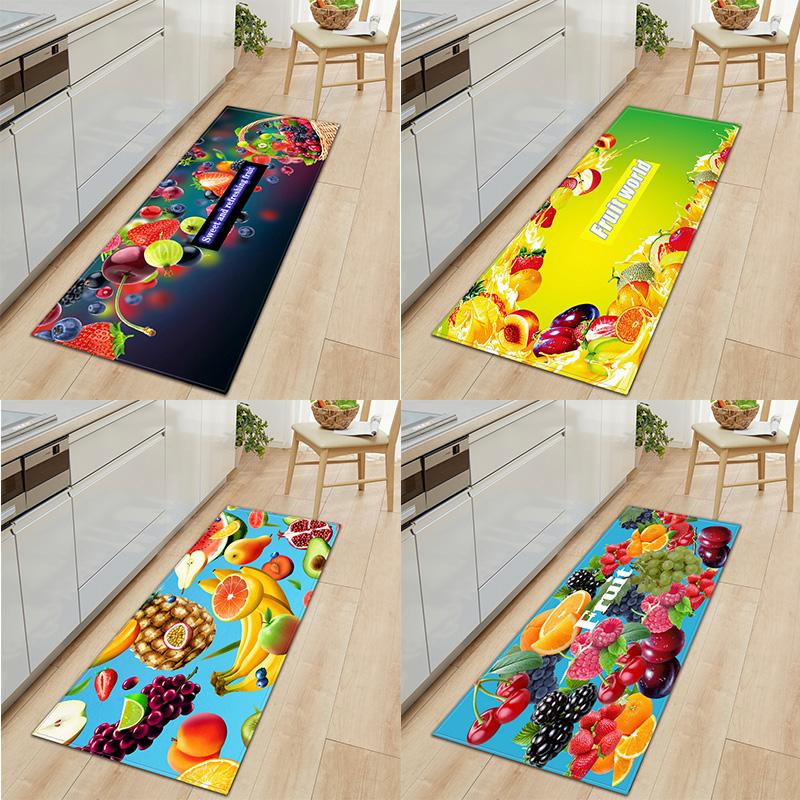 

Фруктовый кухонный коврик для коридора, крыльца, дверной коврик для гостиной, детской спальни, напольная дверь, нескользящий напольный коврик