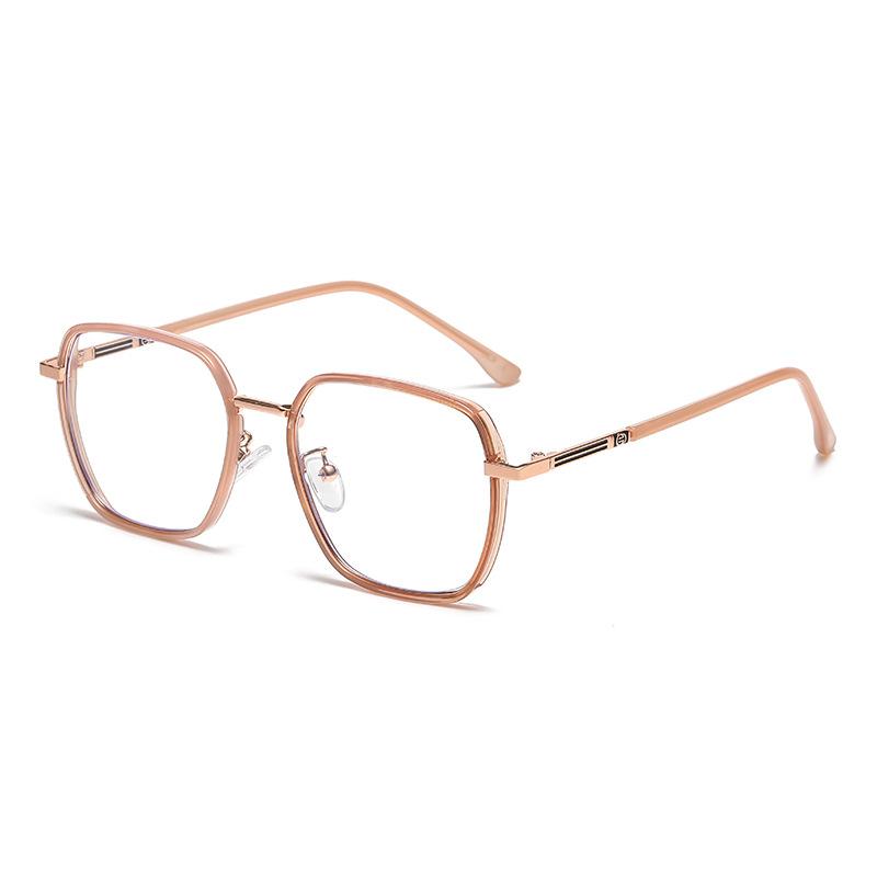 Fashionable Large Frame Anti-blue Light Myopia Glasses Female Internet Celebrity Versatile Big Face To Look Slimming Trendy75022