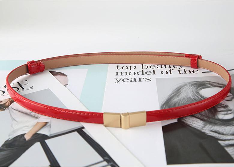 

Fashionable Women s Thin Waist Belt With Decorative Hook Elegant Style Adjustable Belt For Dress And Coat Spring 2021 красный