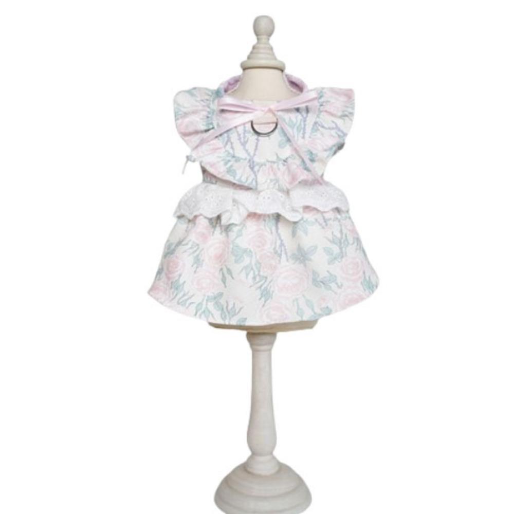 Pretty Dog Lace Skirt Floral Pattern Puppy Wedding Skirt Unique Cute Puppy Clothes  Dog Clothes