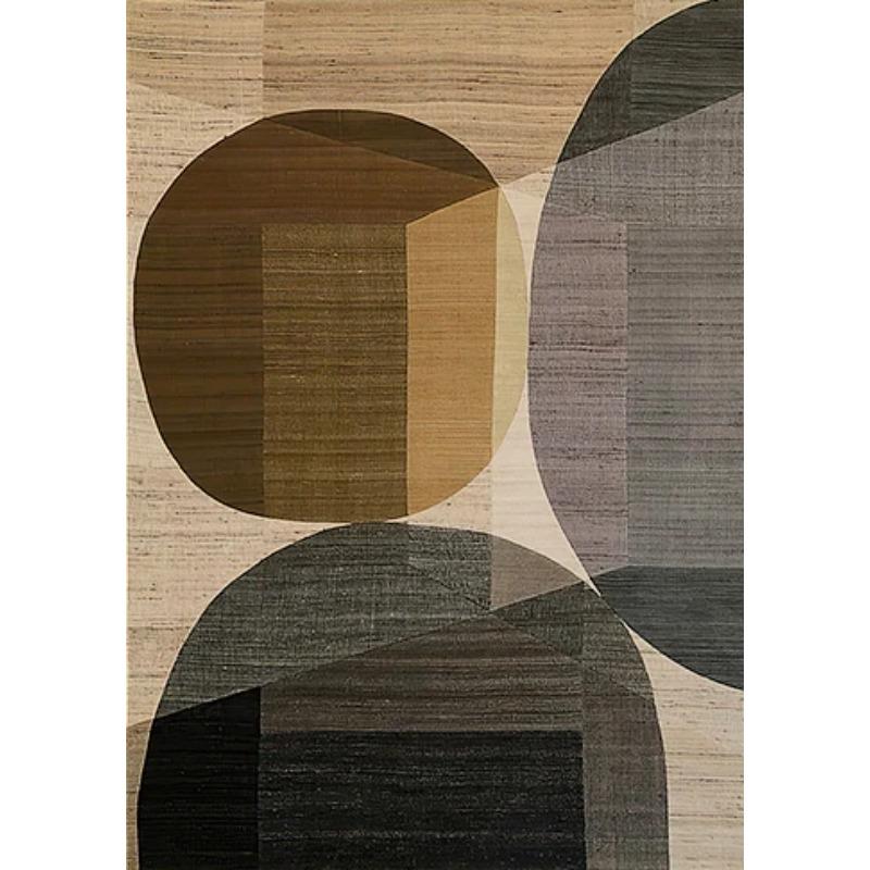 Dipinti su Tela Combinazione di Colori Astratti Poster Geometrico Marrone Arte Murale Moderna Immagini per Decorazione Soggiorno Ufficio