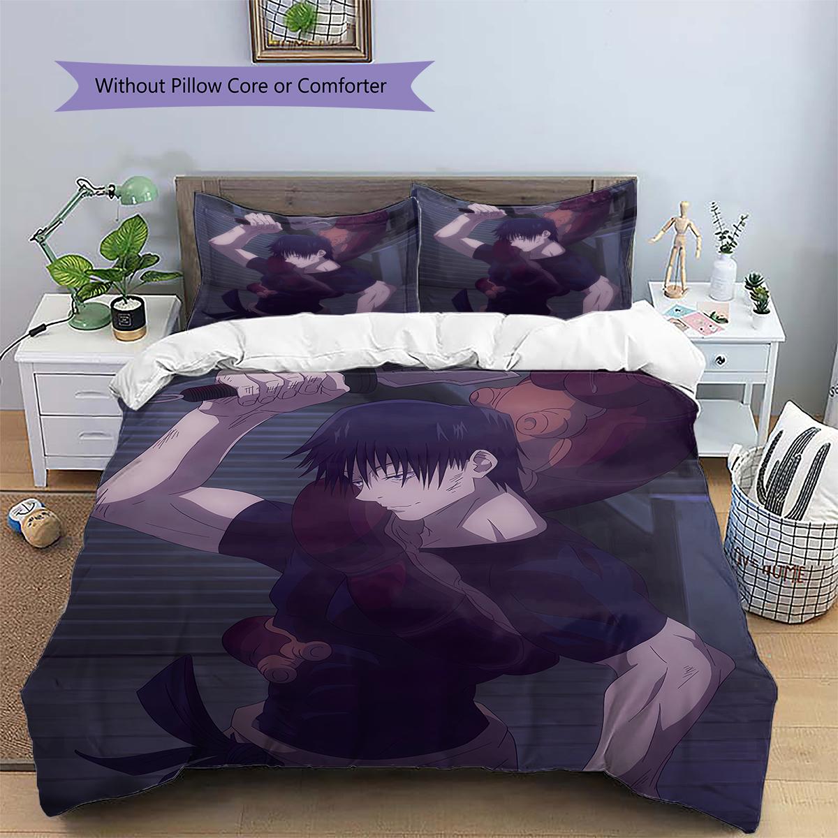 

Jujutsu Kaisen Close up Bedding Set Duvet Cover Pillowcase No Filler, Soft Home Bedroom Decor, Perfect Gift for Fans.chl 135x200cm