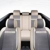 5-Seat Car Seat Cover Set, Full Car Seat Cushion Linen Car Seat Cover, All-Season Car Seat Cover Set, Compatible with Five-Seat Vehicles