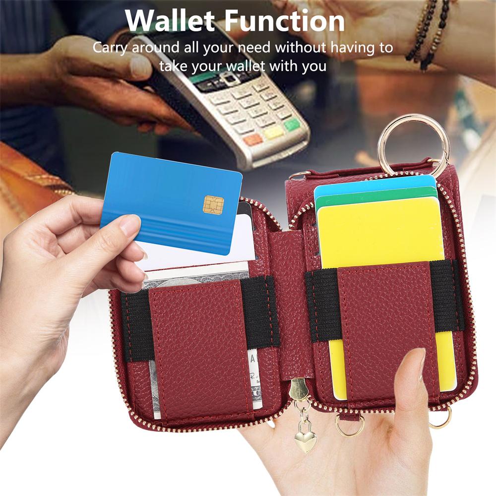 Crossbody Zipper Wallet Card Solt Holder Phone Case for Samsung Galaxy Z Flip 7 6 5 4 3 Flip 7 FE Leather Purse Bracket Cover