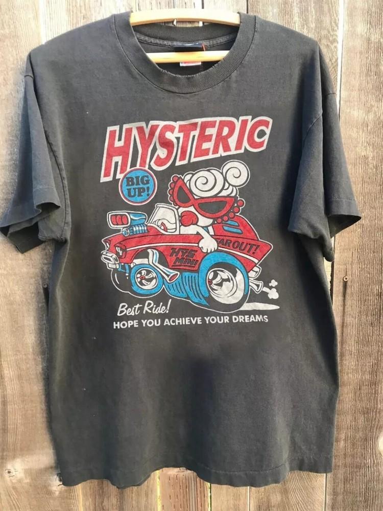 Hysteric Glamour Design Retro Style 90s Charcoal Unisex T shirt Reprint S-5XL Unisex T-Shirt XXXL