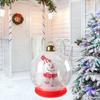 Inflatable Christmas Ornaments Inflatable Balls Decorations Snowman Inside Light Up Holiday Ornaments For Outdoor Yard Garden