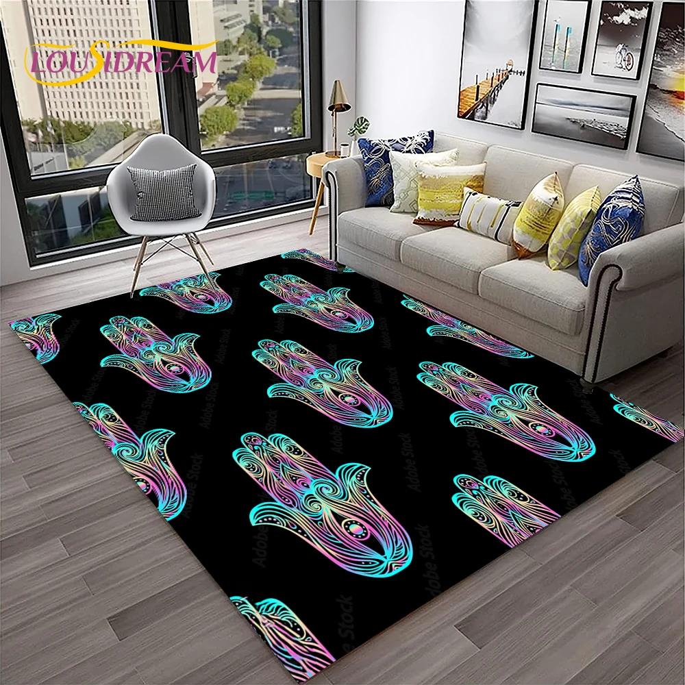 Evil Eye,Eye of Horus,Nazar Tree of Life Carpet Rug for Home Living Room Bedroom Sofa Doormat Decor,Area Rug Non-slip Floor Mat