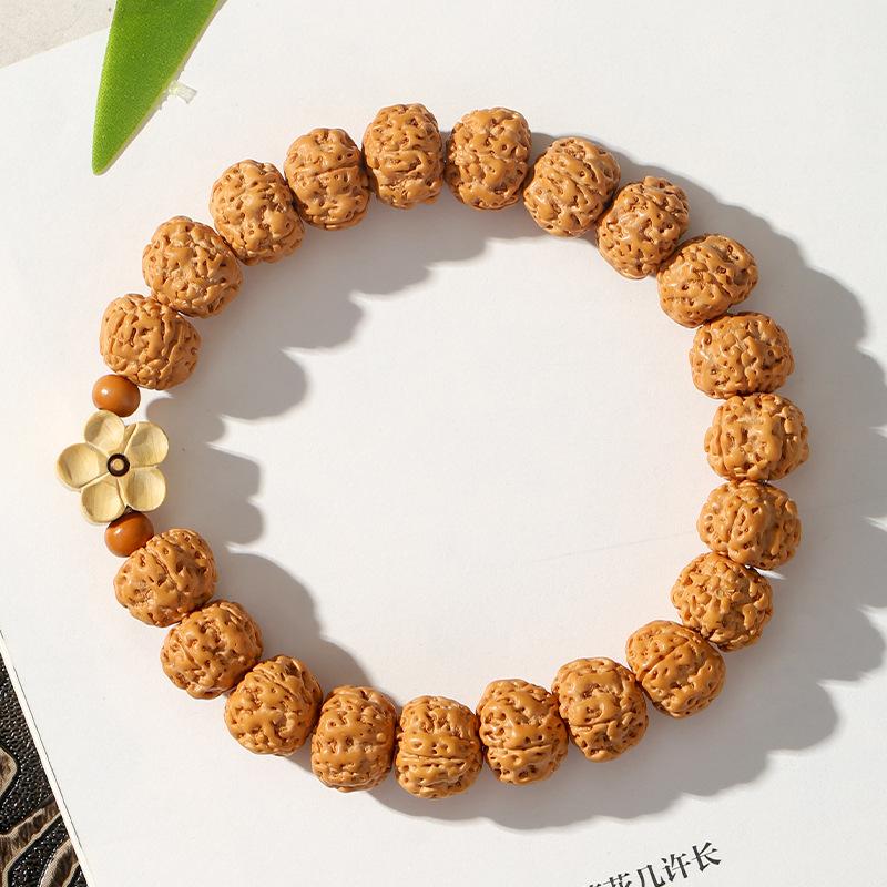 

Shuwang Explosive Meat Small Vajra Bodhi Bead Buddhist Prayer Bead Bracelet for Men and Women, Plum Blossom Bead Bracelet for Meditation and Play Vajra Bodhi Plum Blossom