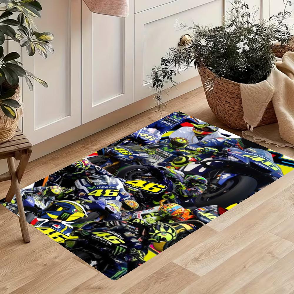 Doctor Valentino Rossi Kitchen Floor Mat Long Strip Mat Antislip Machine Washable Suitable For Bathrooms Laundries Home Decoration Carpets