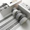 Neat Storage Washi Tape Set 6 Rolls Plaid Set, Grid Checkered Pattern Masking Tape, Self Classic Adhesive Decorative for DIY Crafts, Journal,