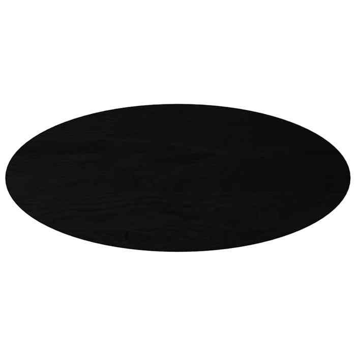 VidaXL Dark Brown Table Top 140x60x4cm Solid Oak Wood Oval 4009060