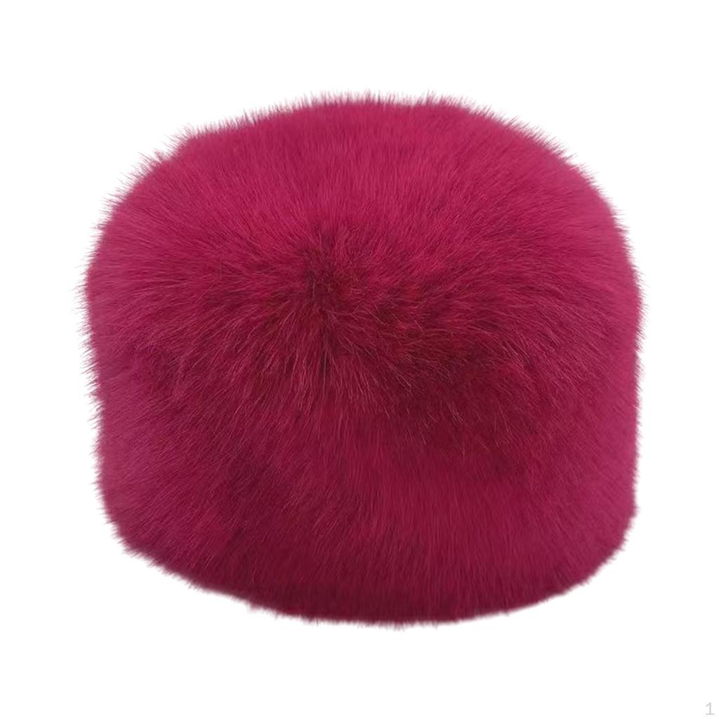 Womens Fisherman Hat Comfortable Thick Trendy Plush Faux Fur for Outdoor