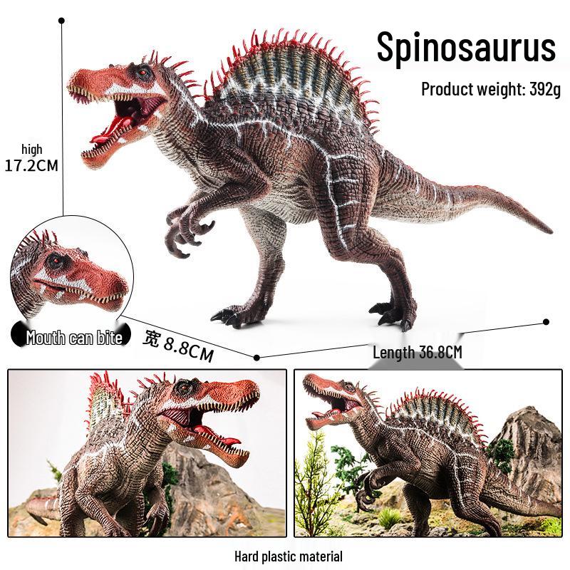 Dinosaur Model Set: T. Rex, Spinosaurus, Mosasaurus, Stegosaurus, Triceratops Cognitive Toys