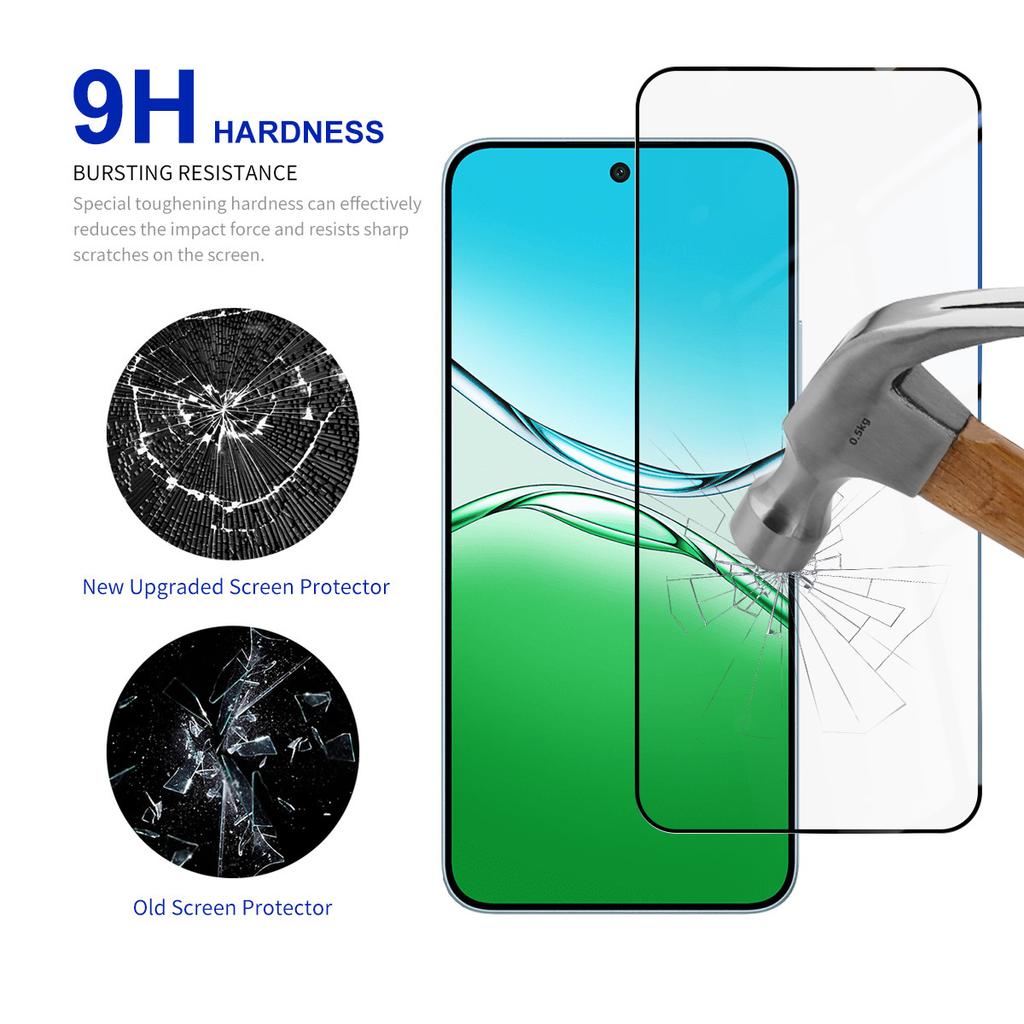 RURIHAI 10Pcs For Oppo A5 5G High Aluminium-Silicon Glass Film 0.26mm 2.5D Screen Protector