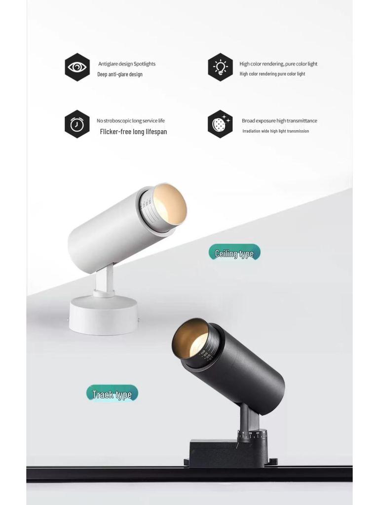 Adjustable LED Track Spotlight for Mall or Store Display