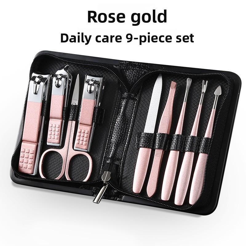 Stainless Steel Nail Clippers 6-piece Set, Portable Nail Clippers Household Nail Clippers To Remove Dead Skin Fork Manicure Tool