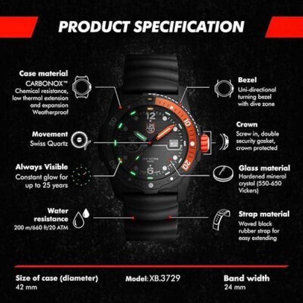 Luminox Bear Grylls Survival Sea Series 42mm Men’s Watch XB.3729