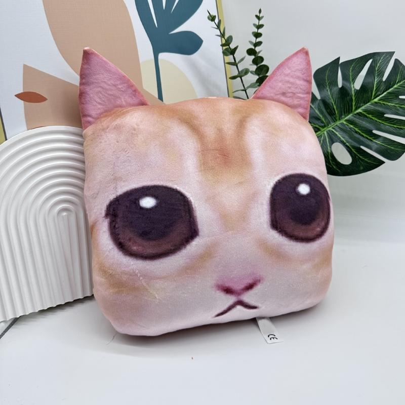 Cuddly Animals Plushie Throw Pillow El Gato Animals Plush Soft Stuffed Felines for Snuggles Play Used for Home Decors