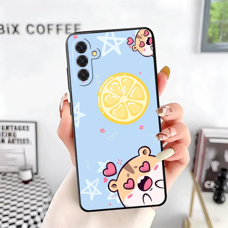 Cartoon Cute Hamster Soft Phone Case for Samsung A17 A37 A57 A16 A26 A36 A56 A15 A25 A35 A55 A14 A24 A34 A54 A13 A23 A33 A53 A52