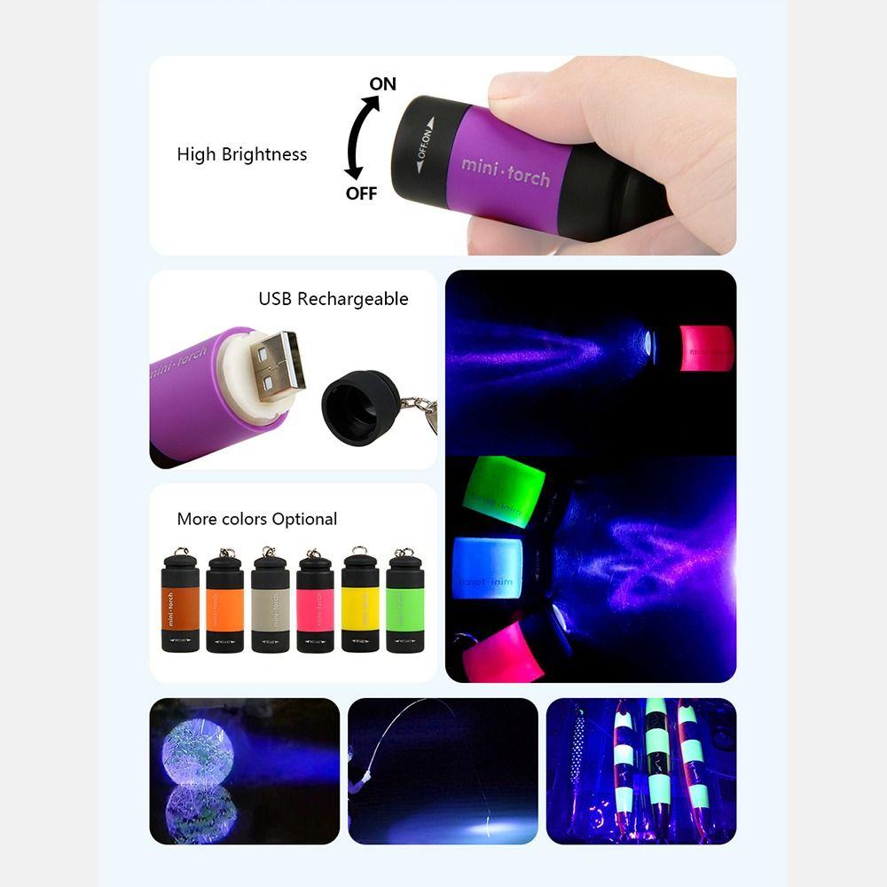 Waterproof UV Flashlights For Wooden Shirmp USB Rechargeable Flashlight Sea Fishing