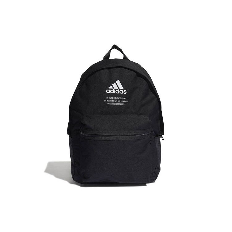 Adidas Cl Bp Fabric Sports Leisure Polyester Backpack Unisex Backpack Black HB1336 Black