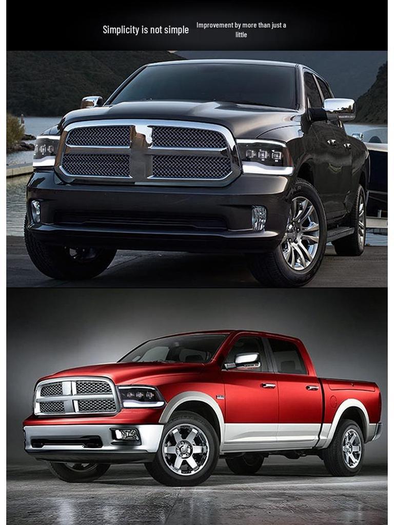 VLAND LED Headlight Assembly for Dodge Ram 1500/2500/3500 with Daytime Running Lights