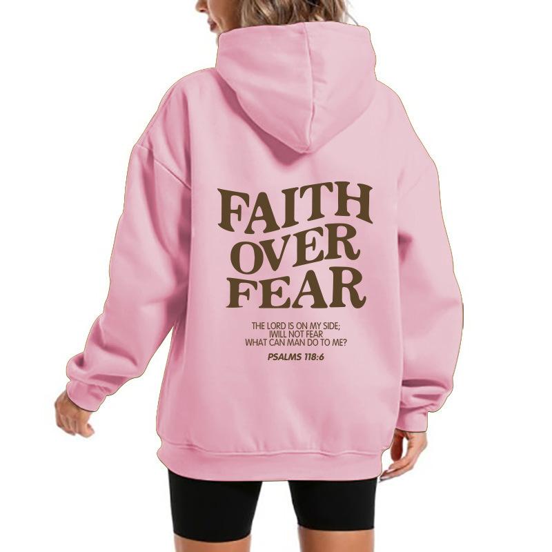 2025 popular men's and women's fleece sweater letter print kangaroo pocket new hooded sweater